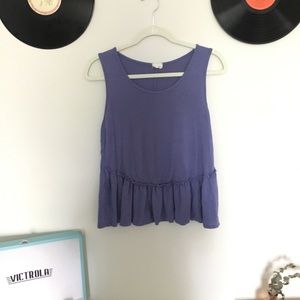Periwinkle blue tank top!  MEDIUM!